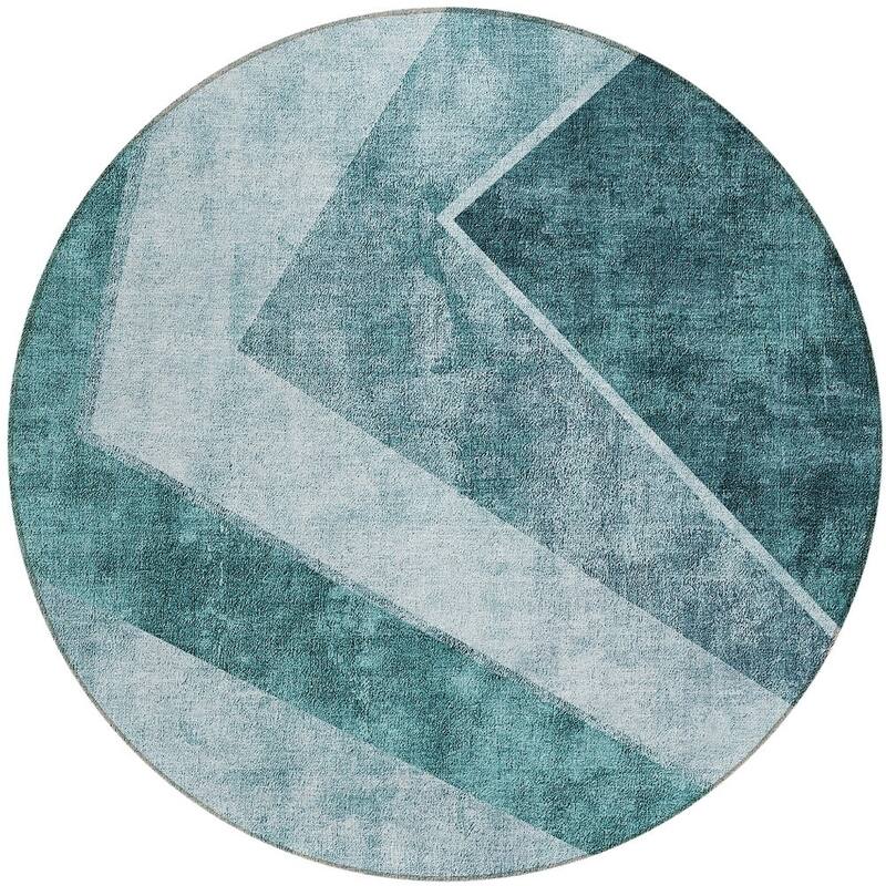 HomeRoots Geometric Transitional Rectangle Outdoor Rug