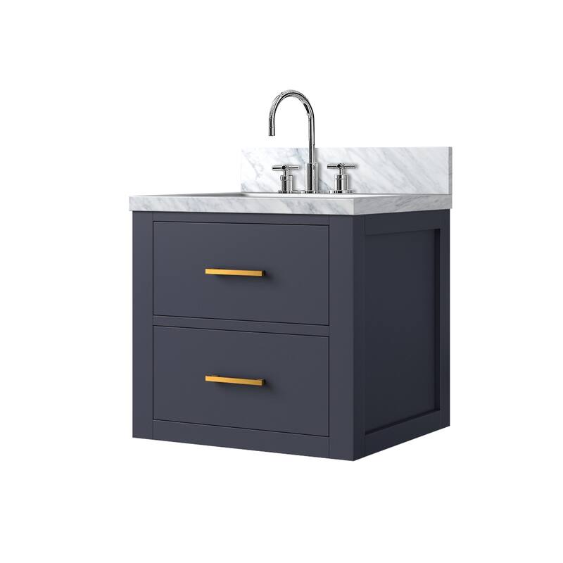 Castor Bath Vanity with Acrylic Top, Sink and Faucet