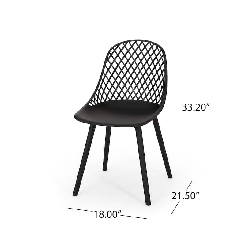 Lily Modern Outdoor Dining Chair (Set of 4) by Christopher Knight Home - 18.00" W x 21.50" L x 33.20" H