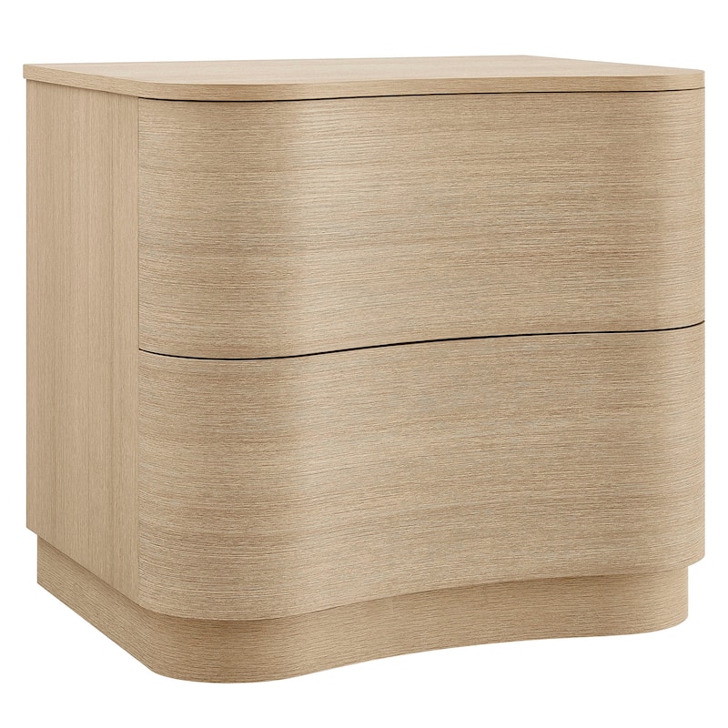 Mirae 2-Drawer Curved Nightstand