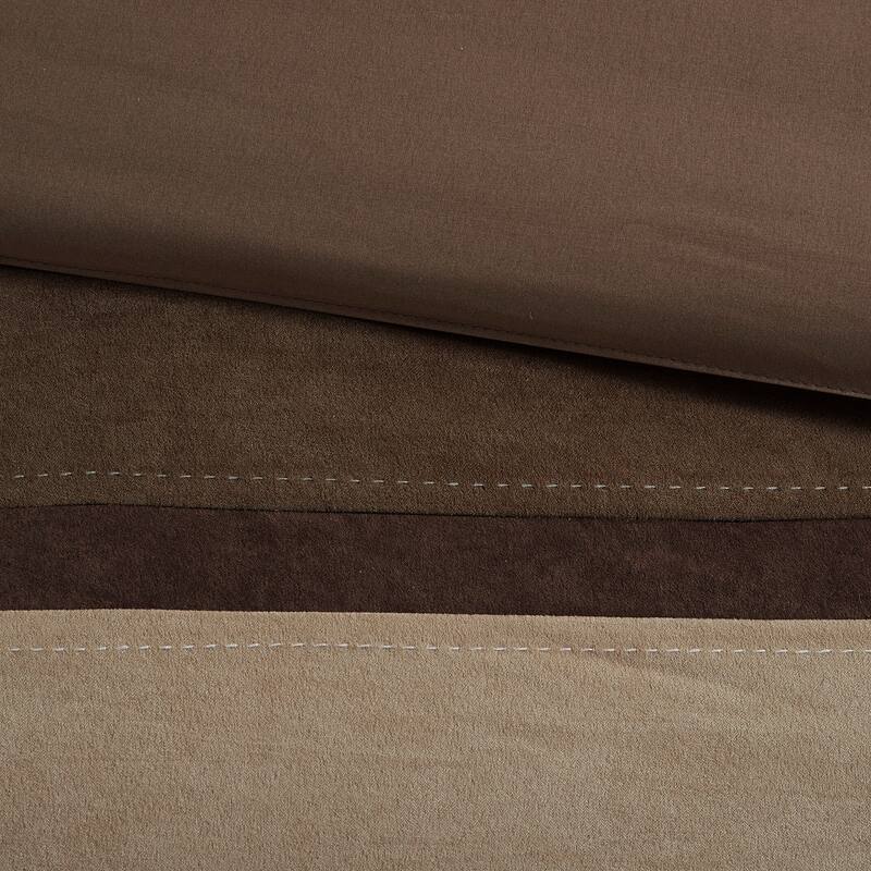 GDF Studio - Palisades 7-Piece Faux Suede Comforter Set with Decorative Pillows