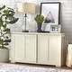 preview thumbnail 26 of 24, Porch & Den Jefferson Sliding Door Stackable Buffet/Sideboard Antique White