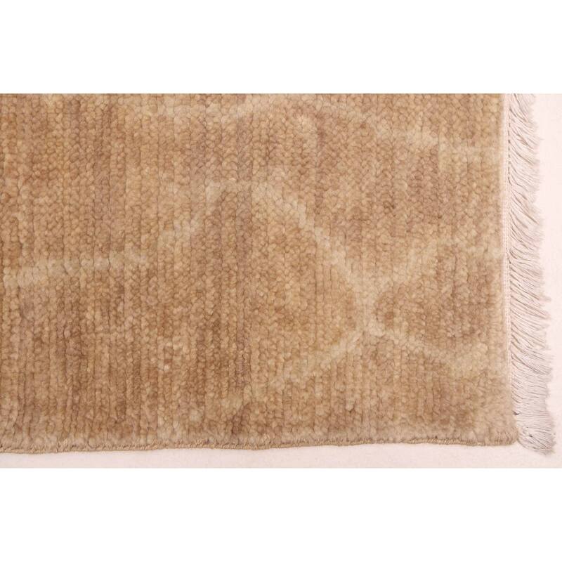 ECARPETGALLERY Hand-knotted Mystique Brown Wool Rug - 8'1 x 9'10