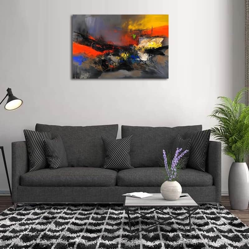 Abstract Canvas Wall Art Colorful Modern Multicolored Pictures
