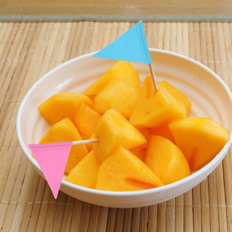 100 Pcs Flag Toothpicks Cheese Markers Colored Cake Toppers