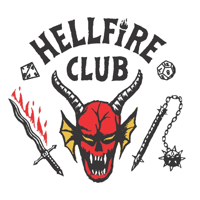 Stranger Things Hellfire Club Giant Peel and Stick Wall Decals by RoomMates