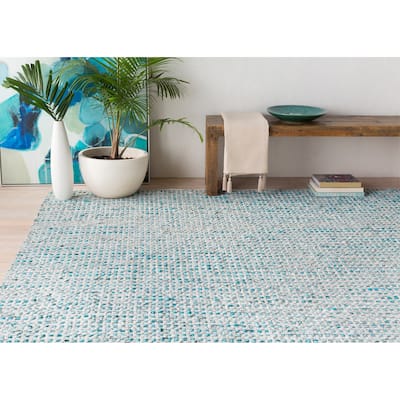 Hand-Woven Canoas Cotton/Leather Area Rug