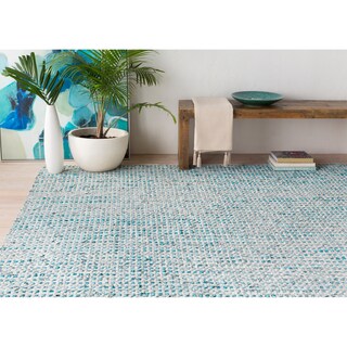 Hand-Woven Canoas Cotton/Leather Area Rug
