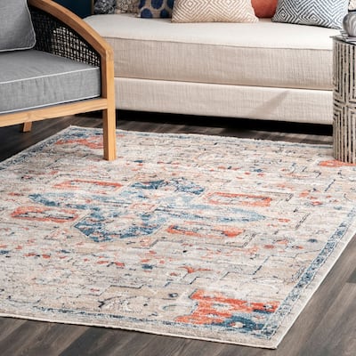 Nuloom Transitional Vintage Medallion Mcfarlad Area Rug