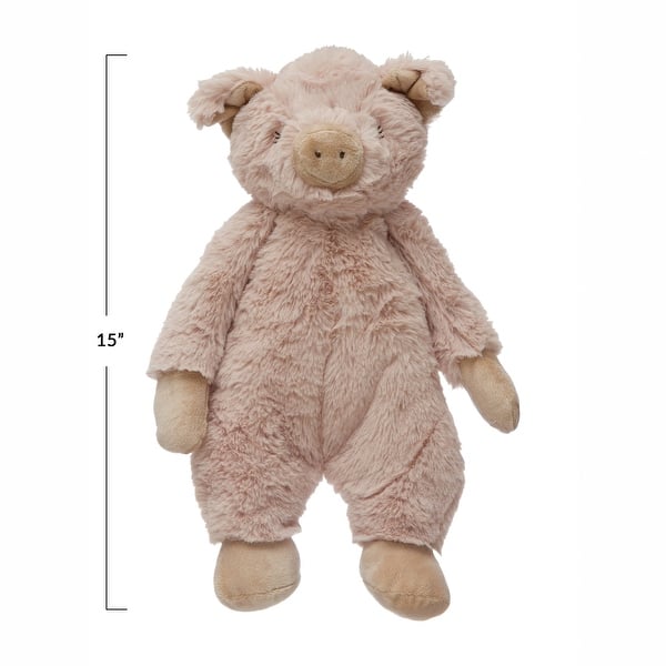 Plush Pig - 4.0"L x 7.0"W x 15.0"H