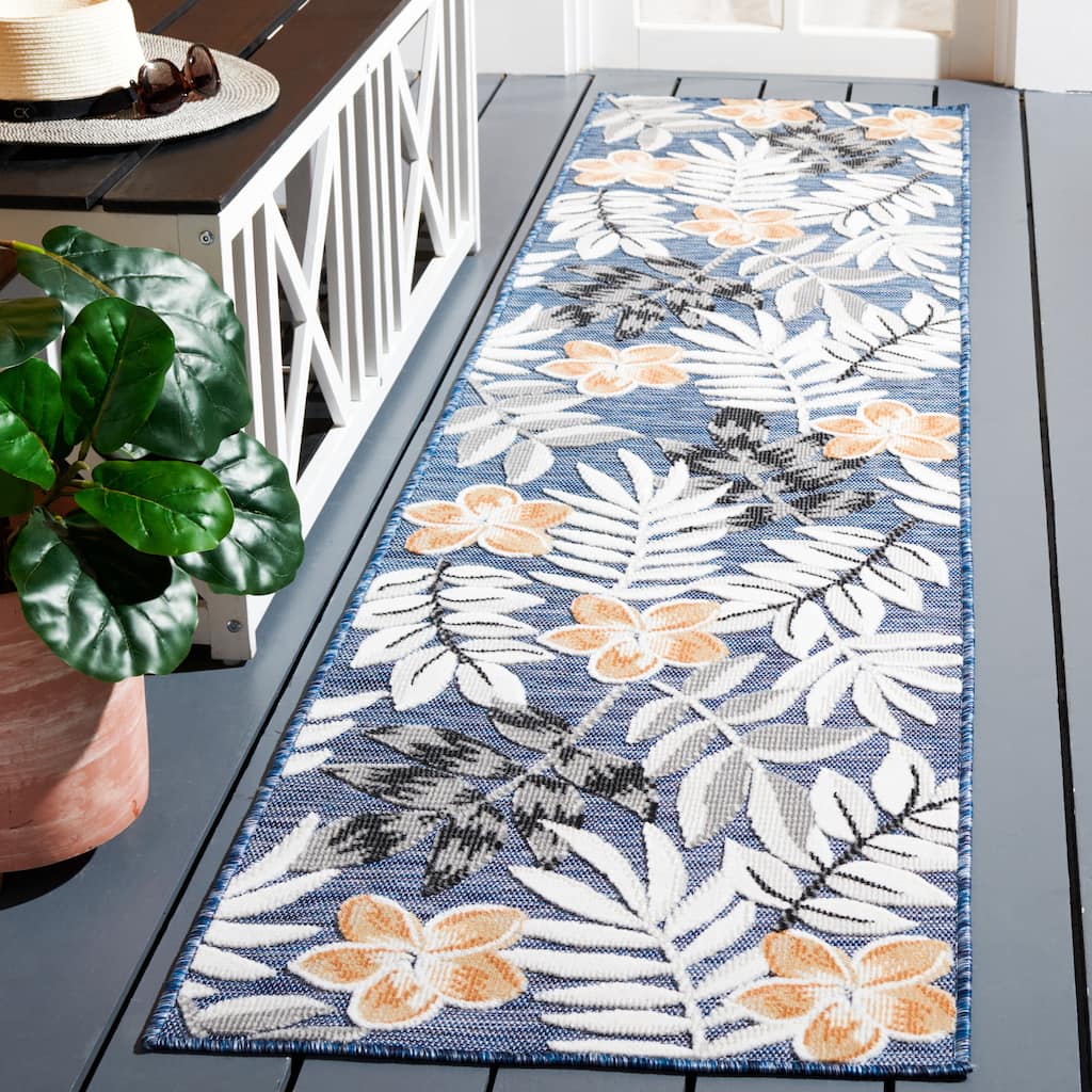 SAFAVIEH Cabana Indoor/ Outdoor Waterproof Transitional Rug - 2' x 9' Runner