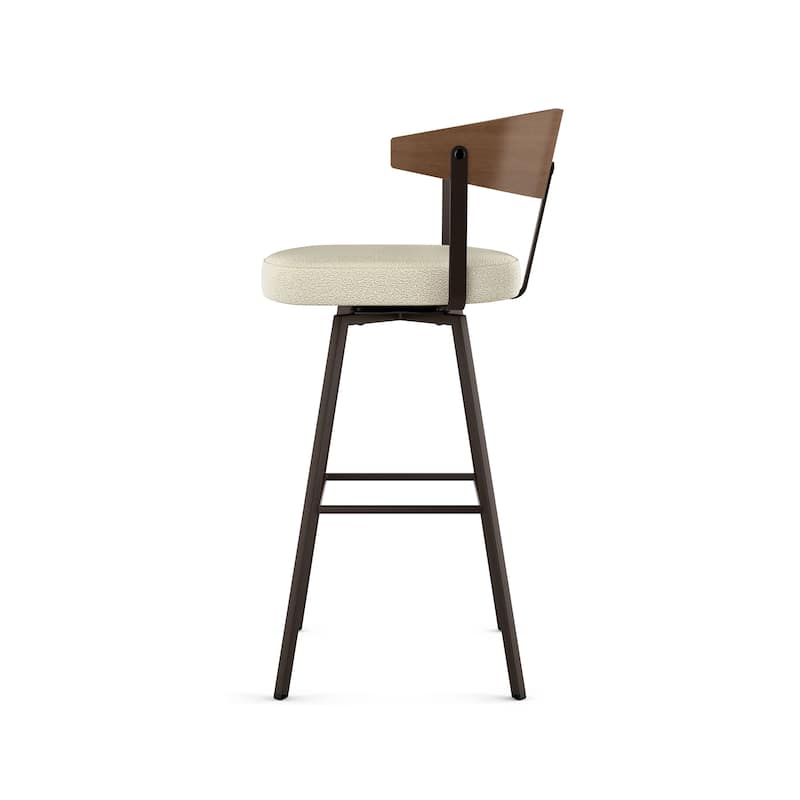 Amisco Quinton Swivel Counter and Bar Stool