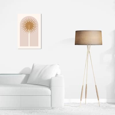 Wynwood Studio Canvas Astronomy and Space Sun Entrance Brown and Sand Mid-Century Modern Wall Art Canvas Print