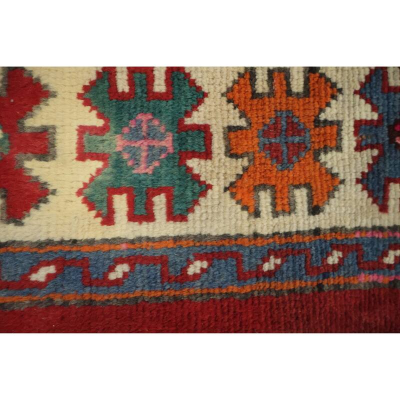 Hand Knotted Oriental 100% Wool Carpet Traditional Tribal Red Bakhtiari Area Rug - 9' 1'' X 4' 10''