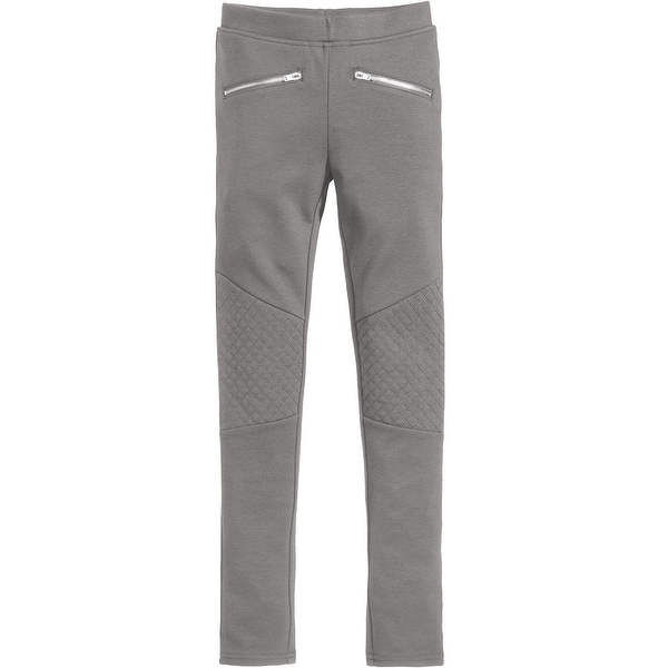 grey moto pants