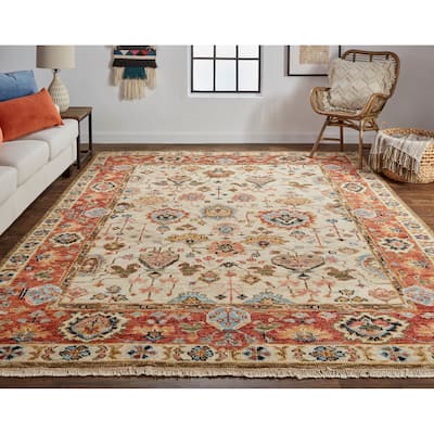 Grand Bazaar Irie Hand Knotted Oriental Traditional Area Rug