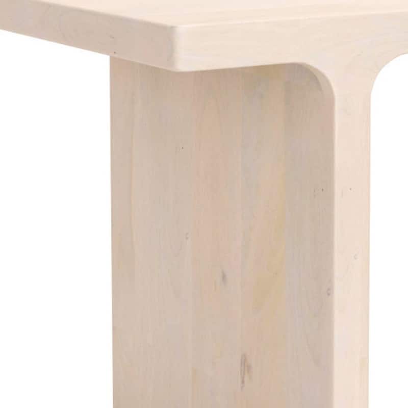 20-inch Solid Wood Pedestal End Table for Living Room or Bedroom - 13" x 15" x 20.1"