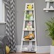 preview thumbnail 7 of 14, RiverRidge Kids 5-Tier Corner Ladder Playroom Display Bookshelf Organizer White