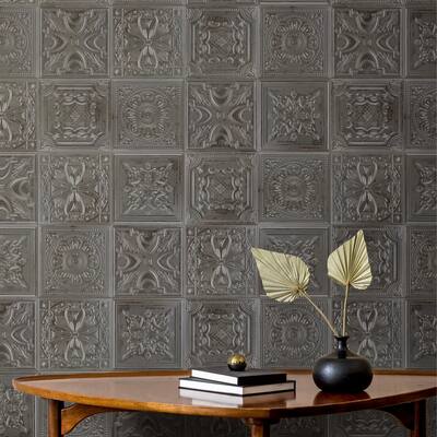 Merola Tile Fitz Lead 8" x 8" Ceramic Wall Tile