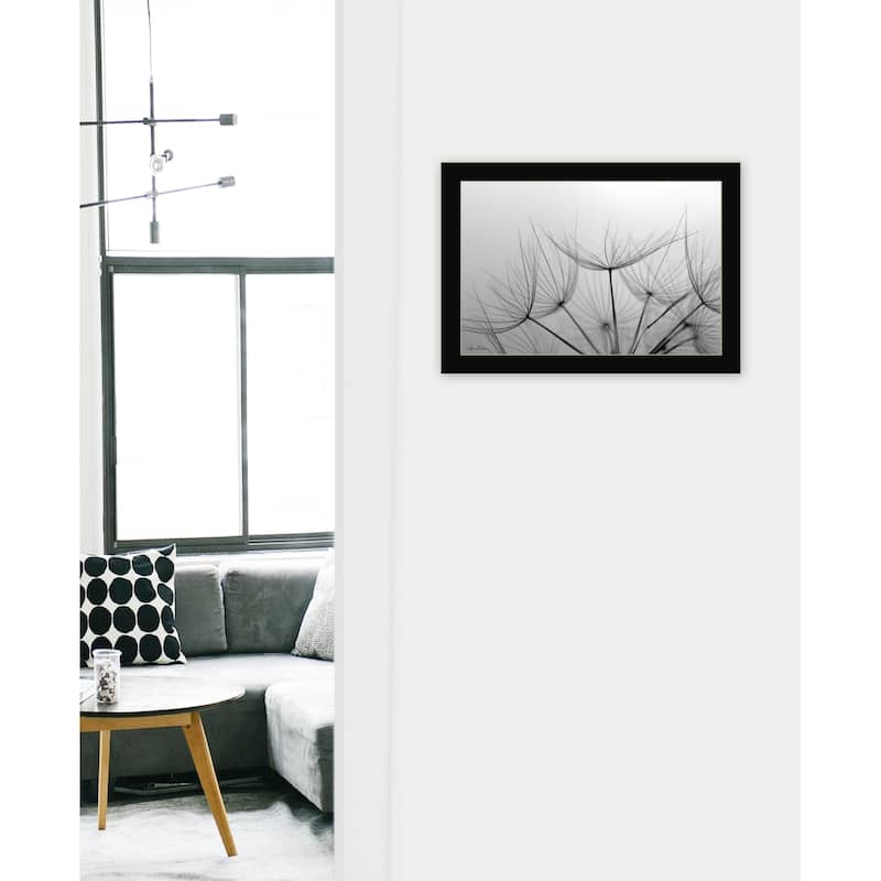 TrendyDecor4U Contemporary "Love is a Delicate Flower" Framed Print Wall Art