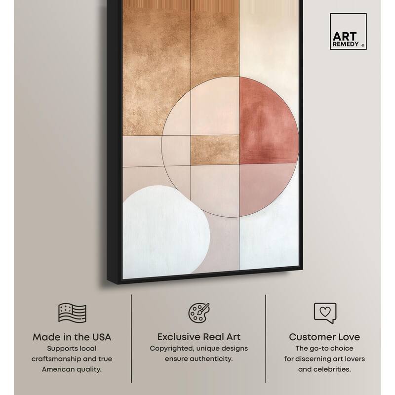 Modernist Circles II Canvas by Art Remedy