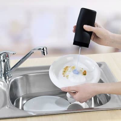 1Pc Silicone Divided Bottle Squeeze Type Soap Dispenser