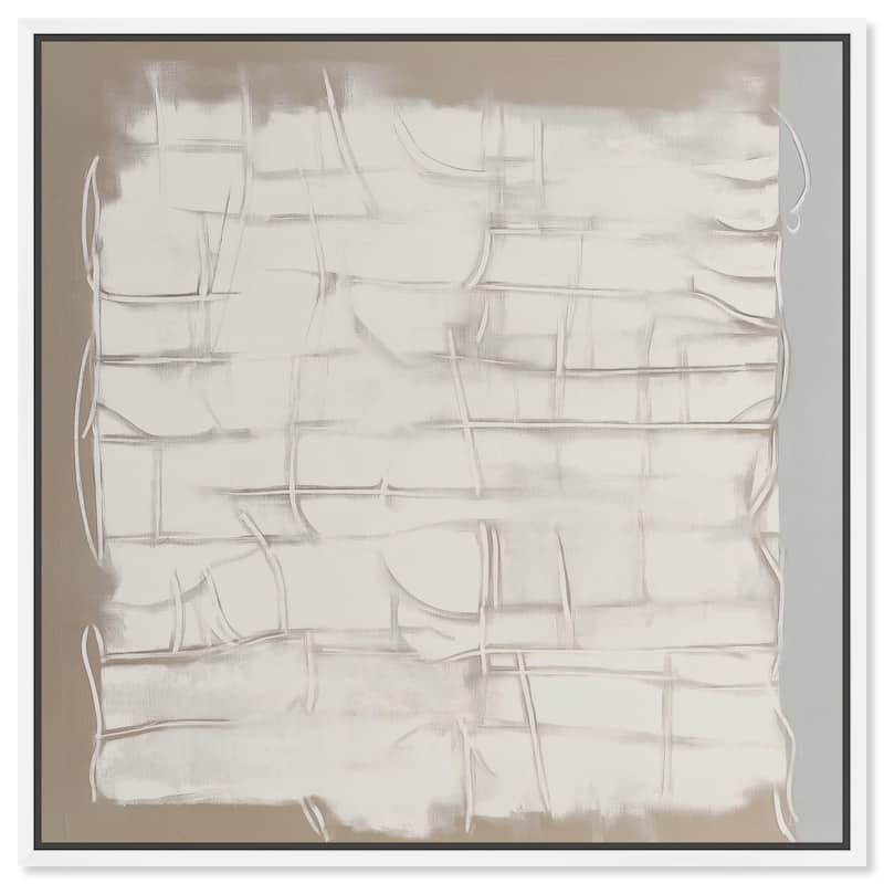 Underlying Order Canvas by Art Remedy - 16" x 16" - White