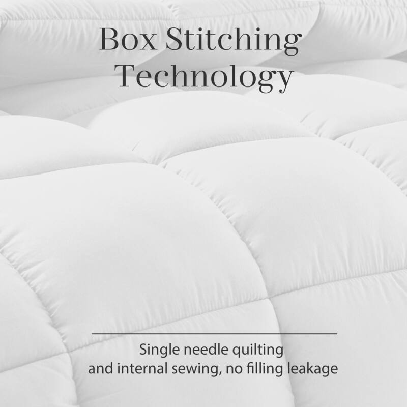 All Season Ultra Soft Fiber Machine Washable Quilted Comforter/Duvet Insert with Corner Tabs Comforter
