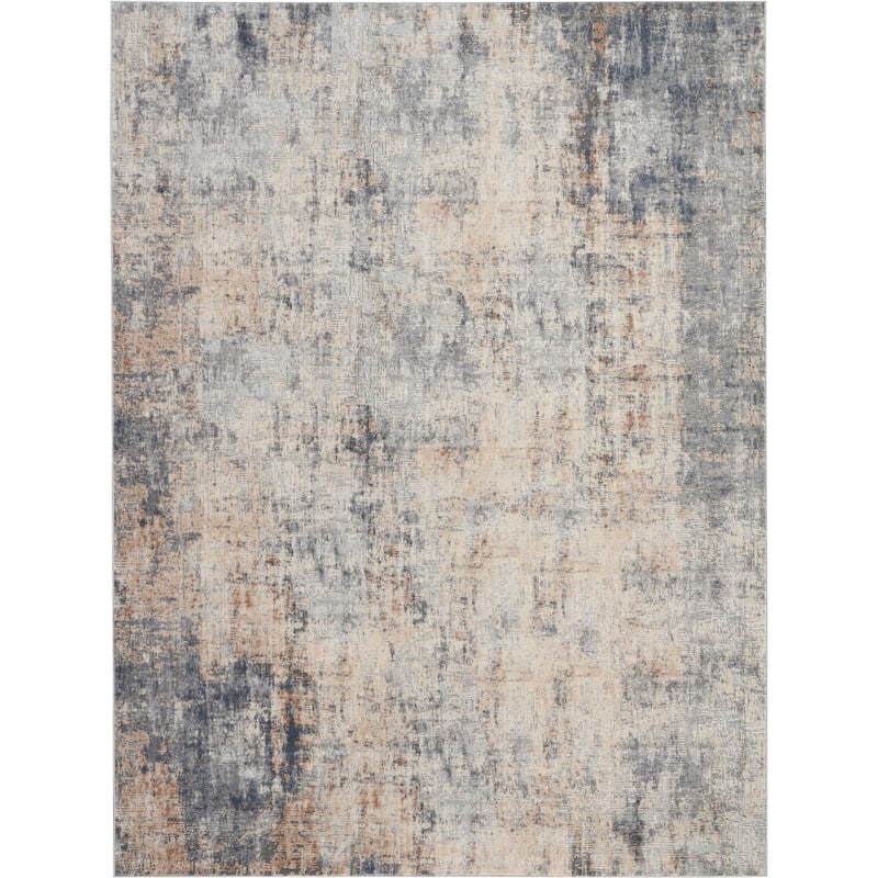 Rustic Textures Distressed Contemporary Abstract Area Rug