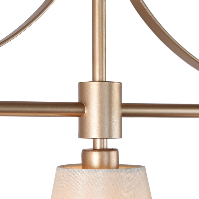 Fabrey Modern Farmhosue Linear Fabric Chandelier 26 inches Handmade Island Light for Dining Room - L26"x W5"x H 13"