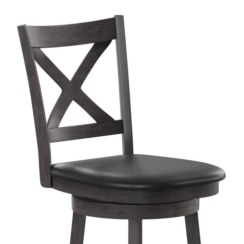 Commercial Wooden Swivel Upholstered Bar Stool