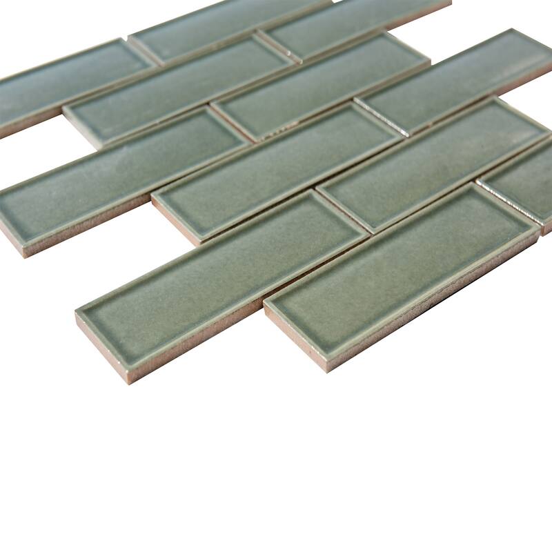 Century 2" x 6" Brick Porcelain Mosaic Tile