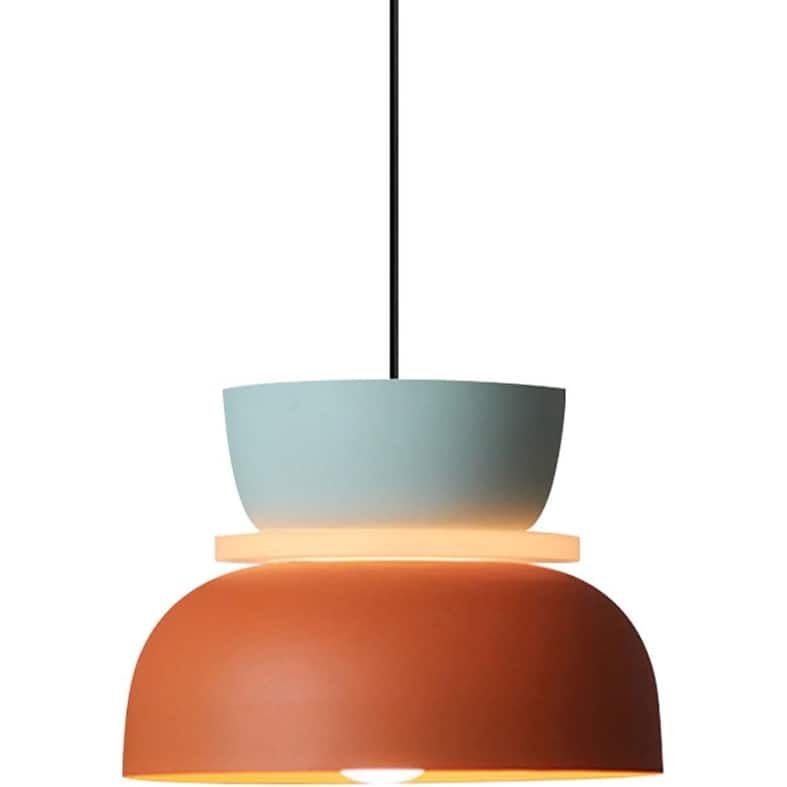 Transparency pendant light orange and navy fixture light aluminum,acrylic foyer light