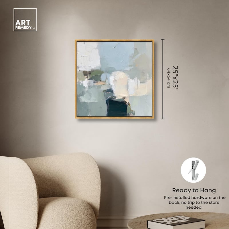 Seafoam and Sand I Canvas by Art Remedy