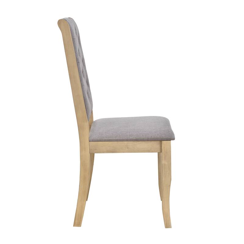 Rectangular Trestle Table and 4 Upholstered Chairs & Bench