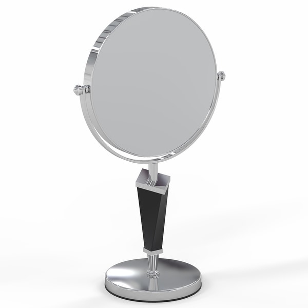 Allied Brass Standing Make-Up Mirror With Shaving Tray - On Sale