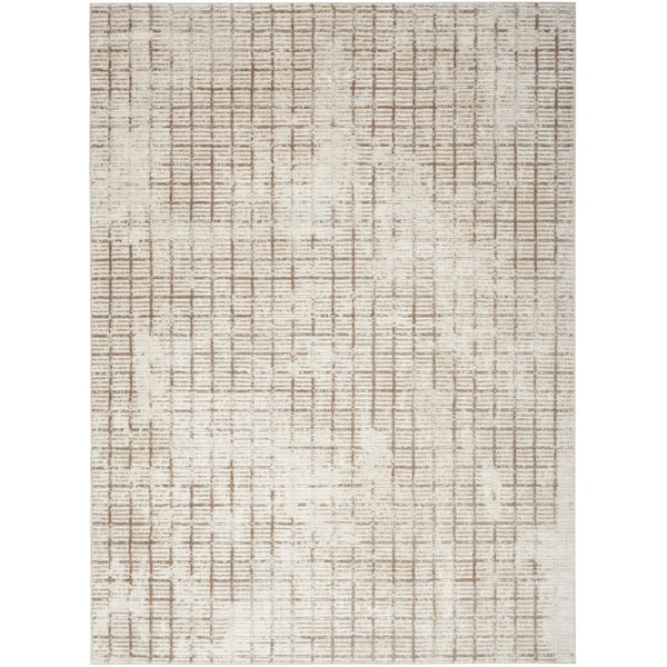 slide 2 of 8, Nourison Dew Indoor only Beige Geometric Area Rug