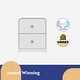 preview thumbnail 5 of 37, Storkcraft Next Santos 2-Drawer Nightstand