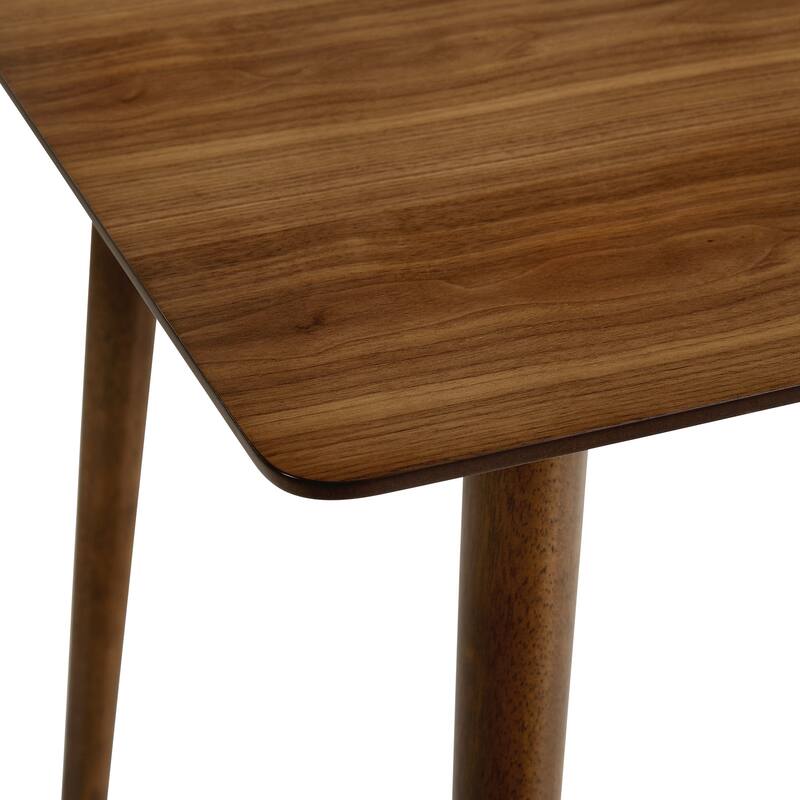 Westmont Mid-Century Modern Black or Walnut Wood 59" Rectangular Dining Table