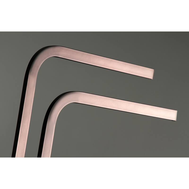 Edenscape Pedestal Dual Towel Rack in Brushed Nickel