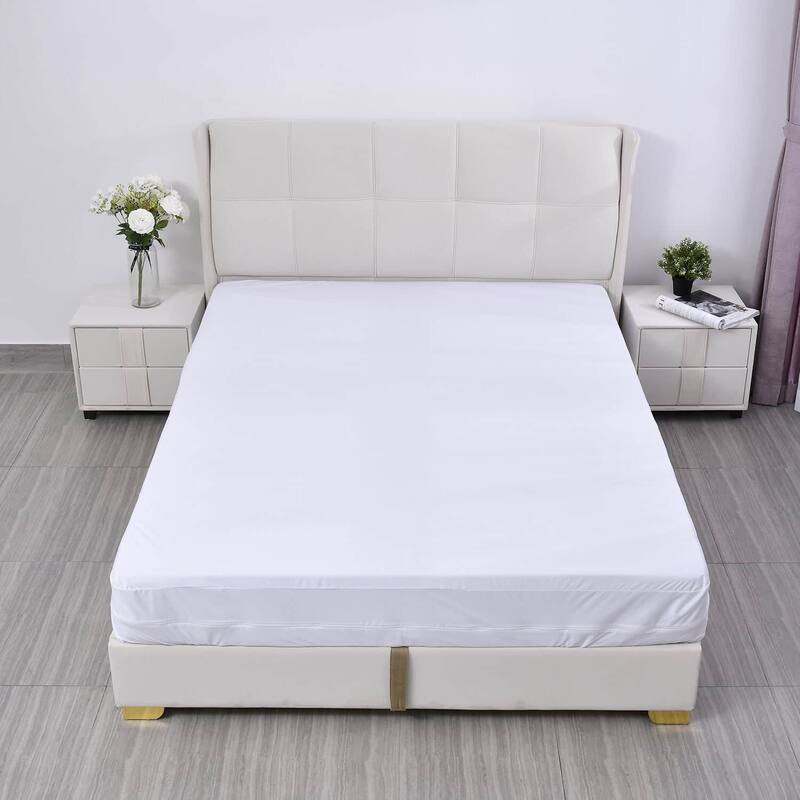 HOMESMART White Color Polyester Ultra Soft Bed Bug Encasement Mothers
