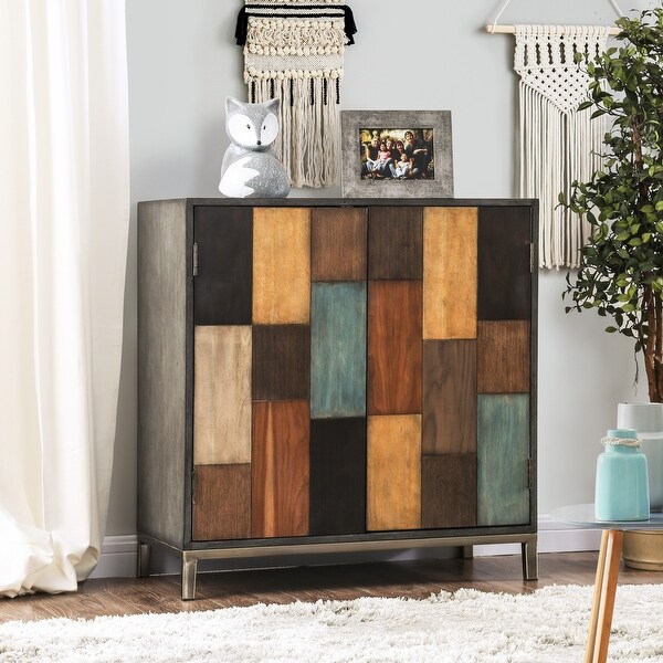 Furniture of America Sixi Contemporary Multi-color Accent Cabinet. Opens flyout.