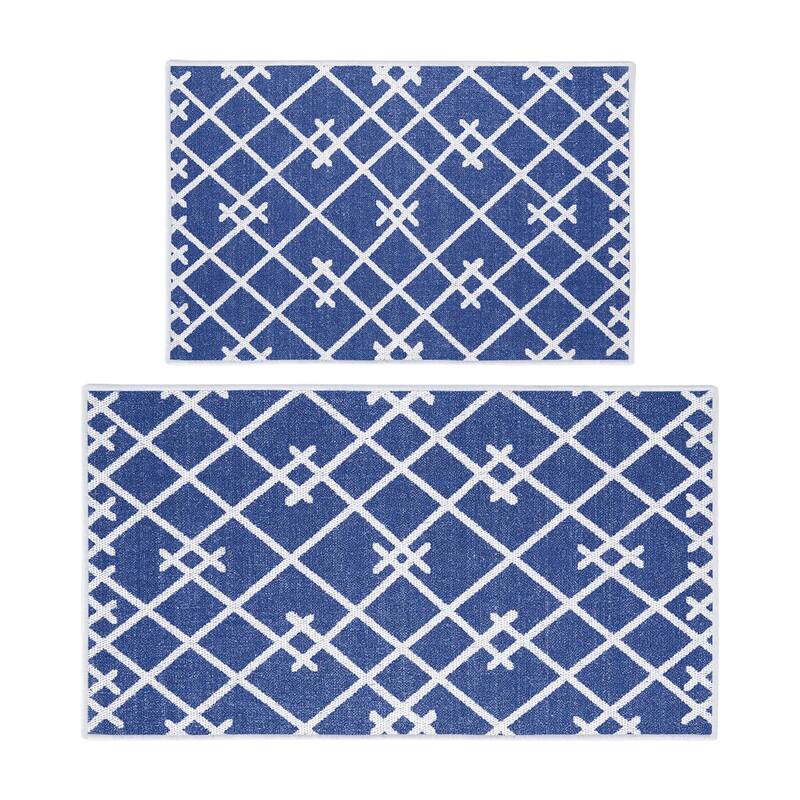 Sussexhome Non Skid Washable Kitchen Runner Rugs Set of 2 - Set of 44 x 24 and 31.5 x 20 Inches