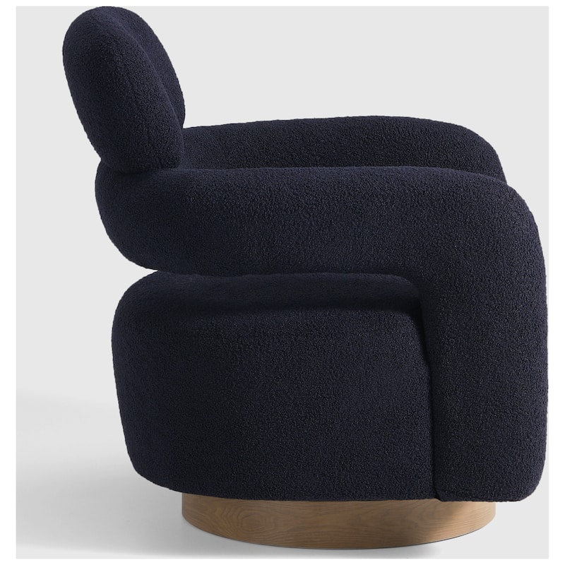 Bayville 29" Wide Sherpa Swivel Chair