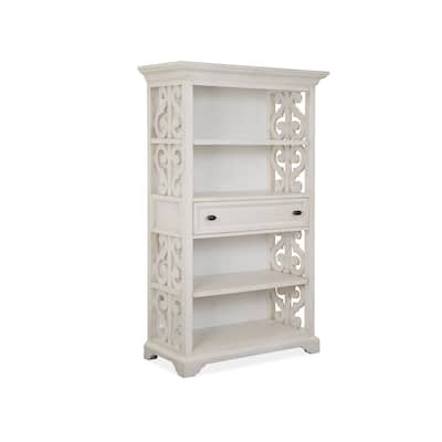 Magnussen Home Bronwyn Alabaster Bookcase - 40''W x 19.5''D x 68''H