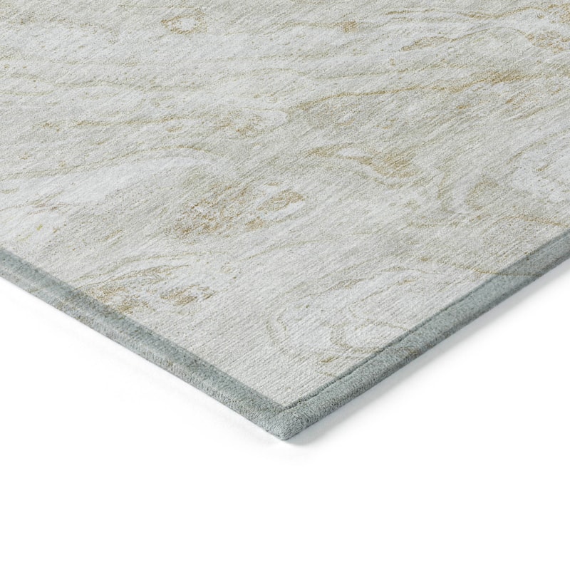 Machine Washable Indoor/ Outdoor Chantille Modern Abstract Rug