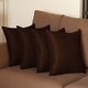 preview thumbnail 35 of 98, Farmhouse Set of 4 Decorative Throw Pillow Square and Lumbar 20" x 20" - Brown