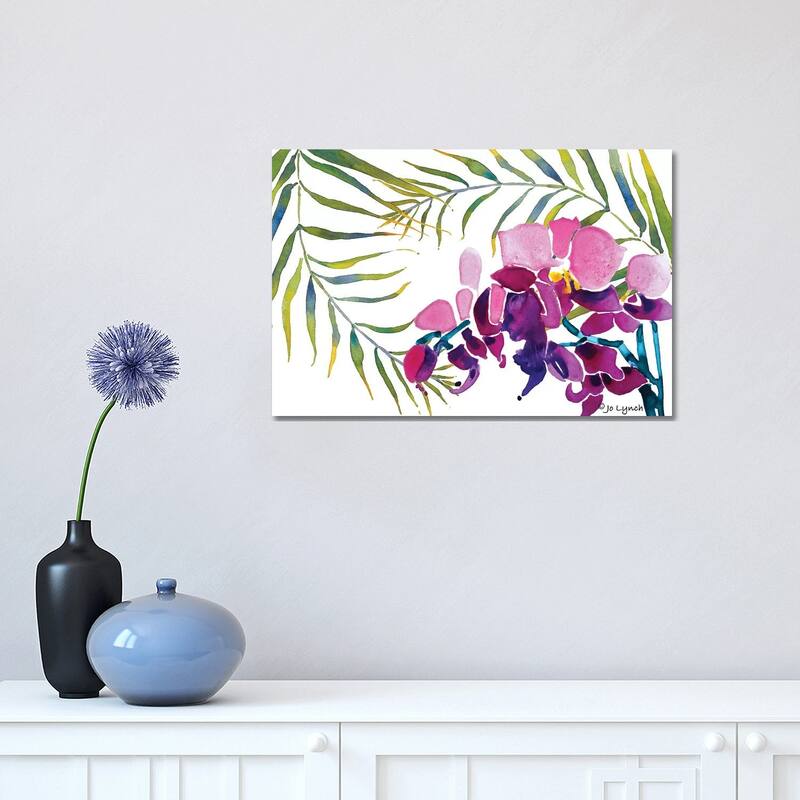 iCanvas "Orchid Leaves" by Jo Lynch Canvas Print - 12x18x1.5