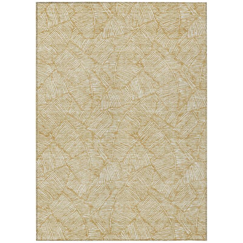 HomeRoots Floral Transitional Rectangle Outdoor Rug