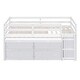 preview thumbnail 21 of 34, Twin Loft Bed with Retractable Desk, 4 Drawers & Shelves, Space-Saving - Grey